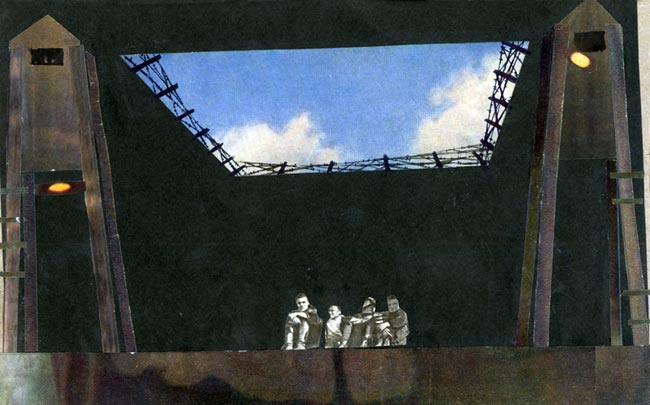 Wegener, L. W.: Skizze Bühnenbild 1967