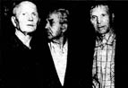 Konstantin Gurski mit zwei ehemaligen Mithäftlingen der Solowezker Lager