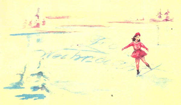 Platt: Weihnachtskarte